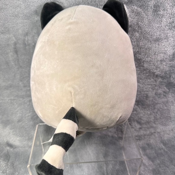 Squishmallows Raccoon Plush 8" Kellytoy Gray Stuffed Animal Soft Toy - Picture 3 of 7
